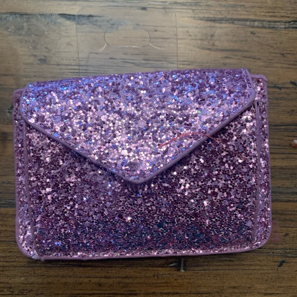 Urban Expressions Handbags - Urban Expressions Purple Glitter Wallet
